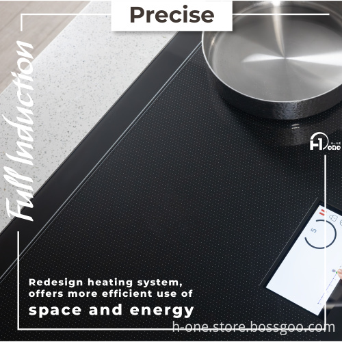 36'' Full Surface Induction Cooktop with TFT Control Screen and WiFi Connectivity